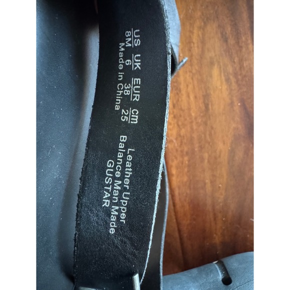 Franco Sarto Black Leather Strappy Ankle Strap Sandals Women's Size 8 M - Picture 2 of 4